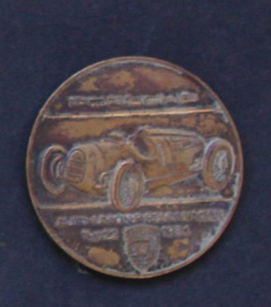 Porsche Calendarcoin 1970 Auto-Union Racingcar Type 22 brass (5216)
